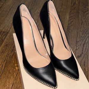 BCBGeneration Black Heels with Studded Detail